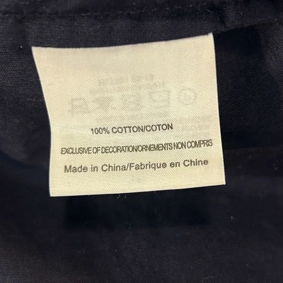 Tory Burch Embroidered Fringe Tunic Top in Navy Size 6 - Picture 12 of 12